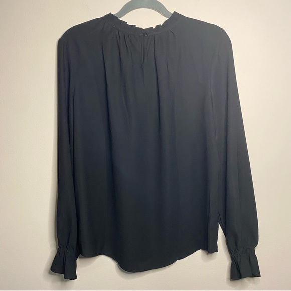 Adrianna Papell Black Dot Texture Blouse - Picture 3 of 5